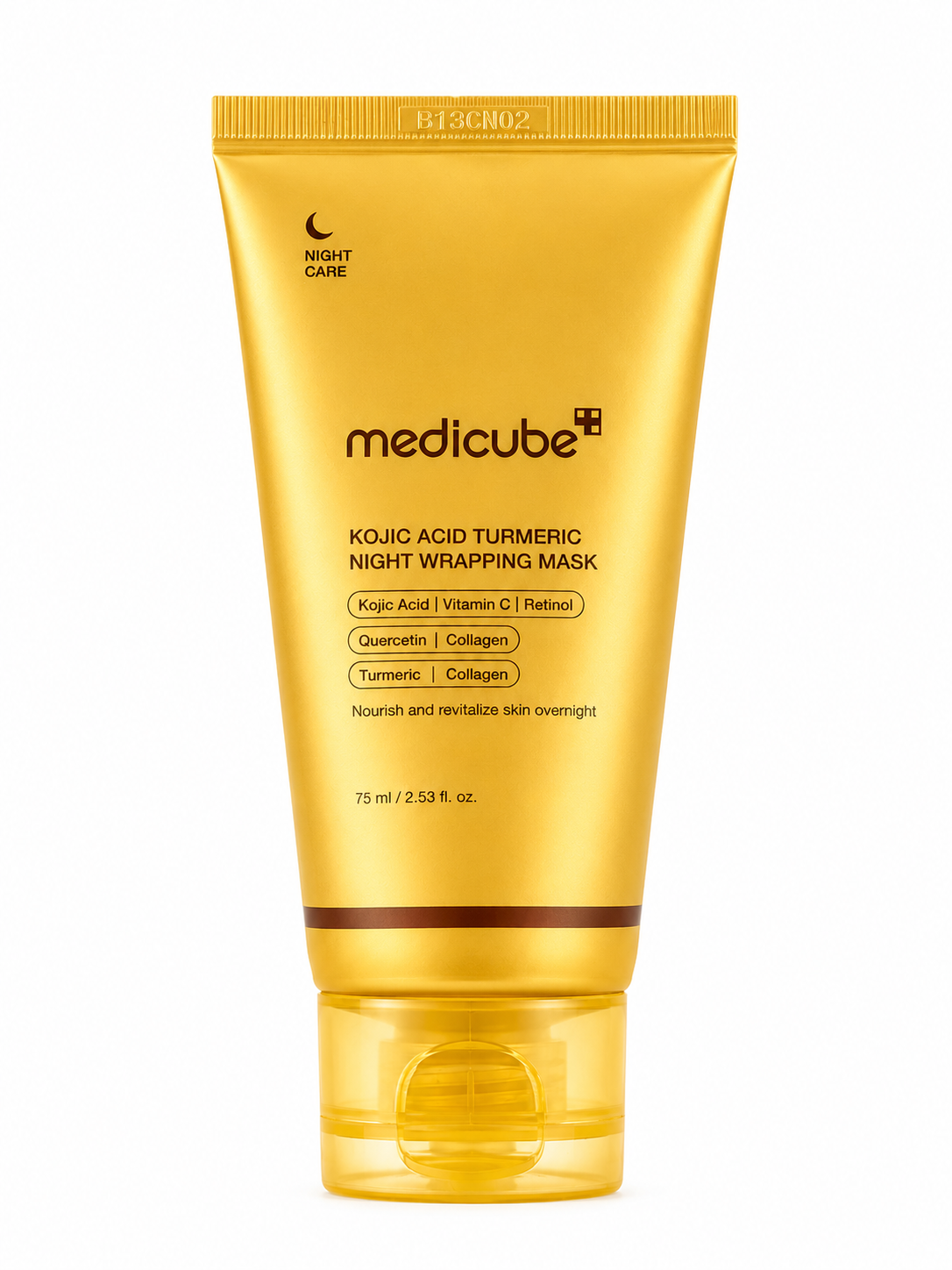 Medicube – Masque de nuit enveloppant à l'acide kojique et au curcuma - 75ml